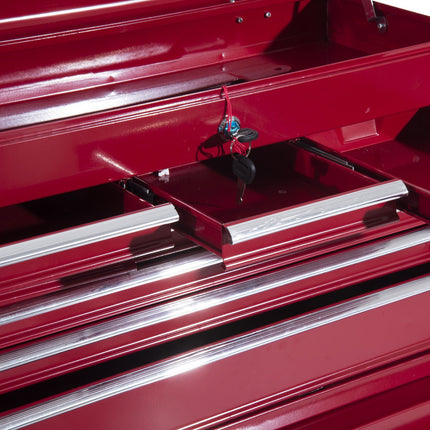 Metal Tool Trolley - Red mobile workshop storage
