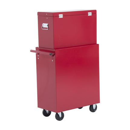 Metal Tool Trolley - Red mobile workshop storage