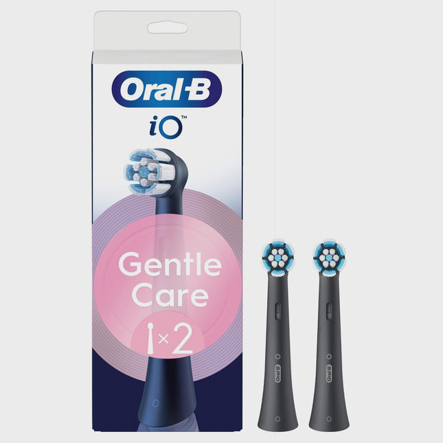 Hlavice zubního kartáčku, Gentle Care, černá, 2 ks