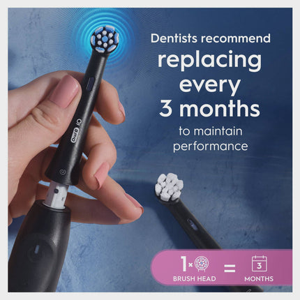 Toothbrush Heads, Gentle Care, Black, 2-Pack