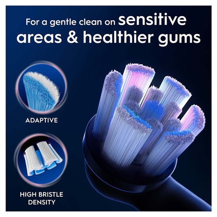 Hlavice zubního kartáčku, Gentle Care, černá, 3 ks