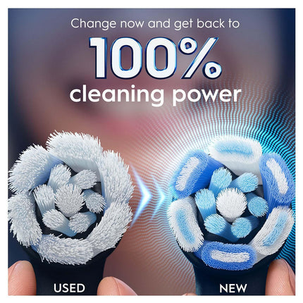 Hlavice zubního kartáčku, Ultimate Clean, černá, 4 ks