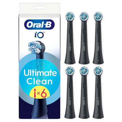 Hlavice zubního kartáčku, Ultimate Clean černá, 6 ks
