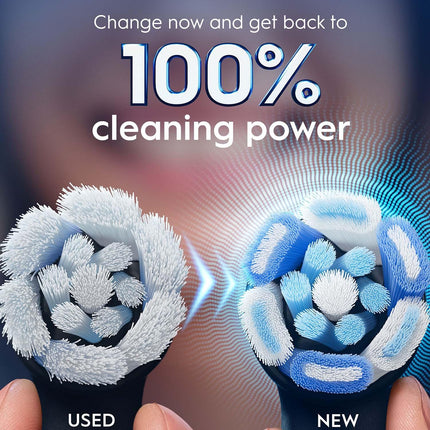 Hlavice zubního kartáčku, Ultimate Clean černá, 8 ks