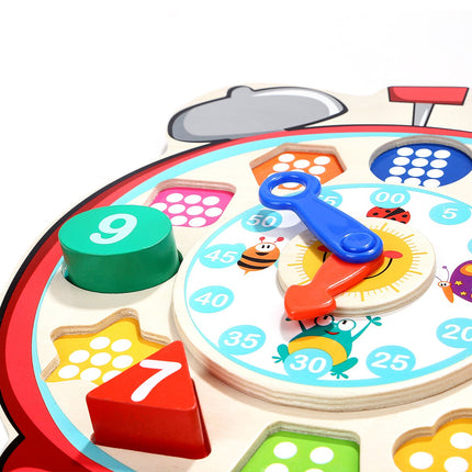 Topbright Wooden Shape Sorting Clock