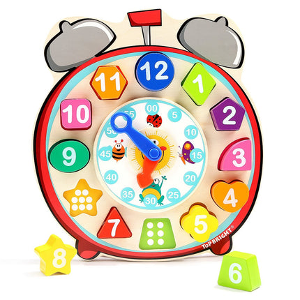 Topbright Wooden Shape Sorting Clock