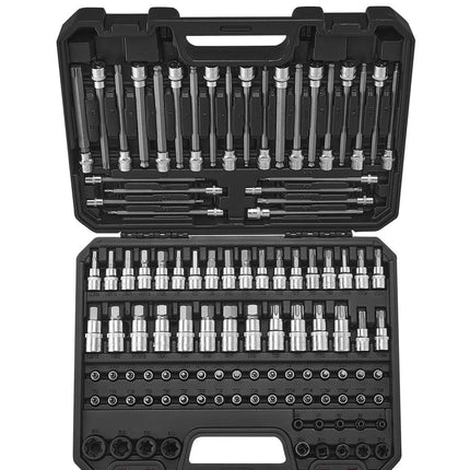 Torx And Hex Bit Socket Set, 107-Piece SAE Metric