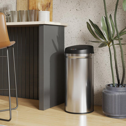 Touchless 42L Stainless Steel Sensor Trash Can