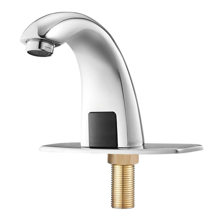 Touchless Bathroom Sink Faucet – Motion Sensor, Battery, Chrome Brass