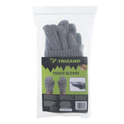 Touchscreen Winter Gloves with Removable Mitten Warmers, Grey, One Size