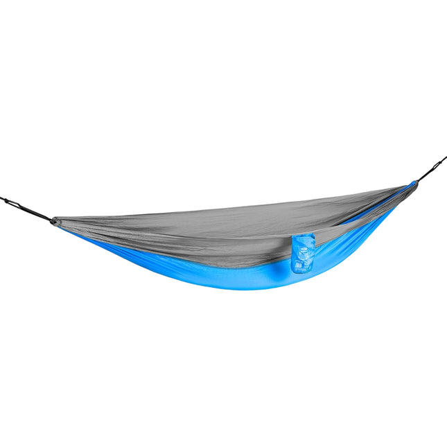 Turistická houpací síť, modrá, přenosná, lehká