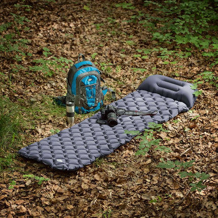 Tourist Mat with Pump, Grey – Compact and Portable
