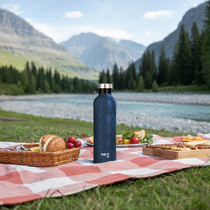 Turistická láhev na vodu, 750ml, modrá