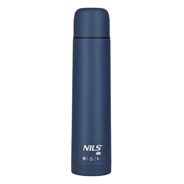 Touristic Thermos 1000ml, Blauw, Geïsoleerde Fles
