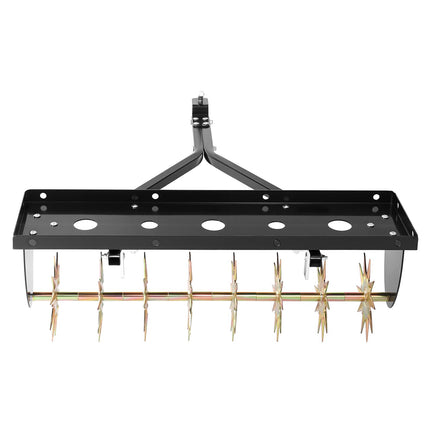 Tow-Behind Lawn Aerator, 32-Inch, Universal Hitch Tray