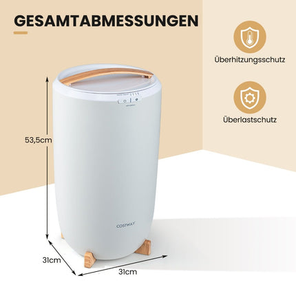 Ohřívač ručníků 20L s časovačem a automatickým vypnutím, šedá