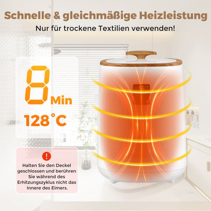 Ohřívač ručníků s LED displejem, objem 18L, bílá