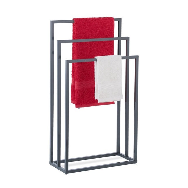 Handdoekhanger 3 rails antraciet