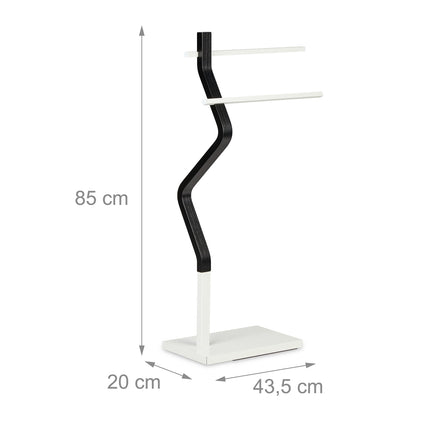 Věšák na ručníky se zaobleným designem
