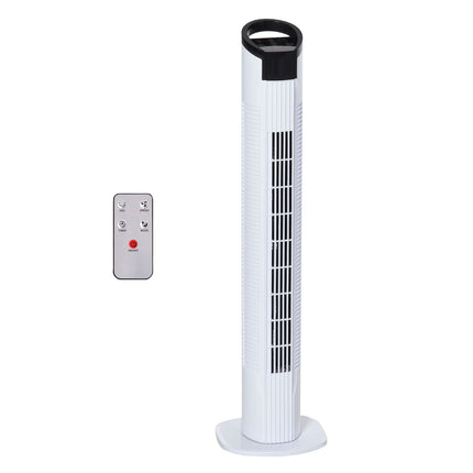 Sloupový ventilátor se 70° oscilací, 78.5 cm, 50W výkon, 3 rychlosti, bílá