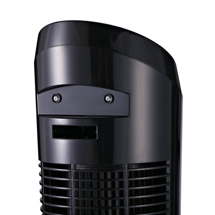 Sloupový stojanový ventilátor, 3 rychlosti, 70° oscilace, 45W, černá