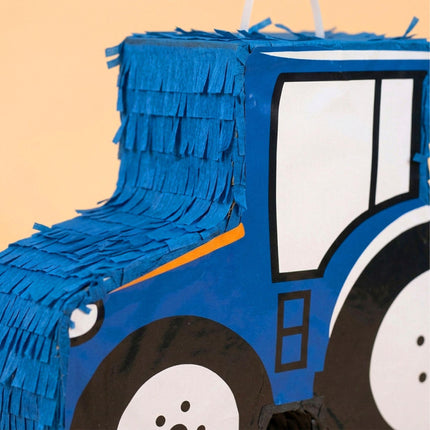 Sada piňata traktor – obsahuje tyč a masku na oči