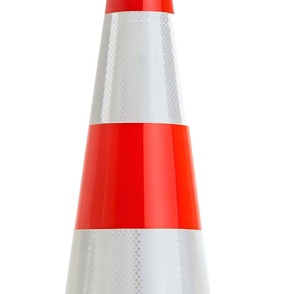 Dopravní kužel 75 cm – odolný, reflexní pruhy