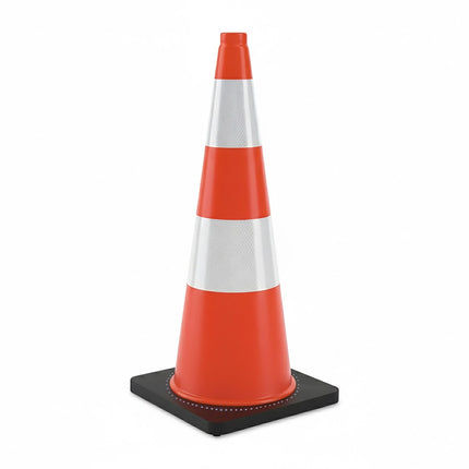 Dopravní kužel 75 cm – odolný, reflexní pruhy