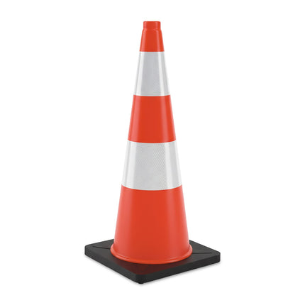 Dopravní kužel 90 cm, odolný, reflexní pruhy