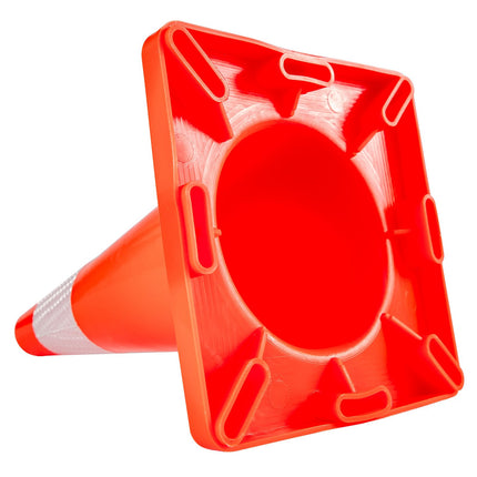 Traffic Cones, 20 Pack 18 Inch, Reflective Collar, PVC Base
