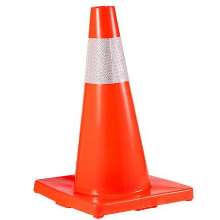 Traffic Cones, 20 Pack 18 Inch, Reflective Collar, PVC Base