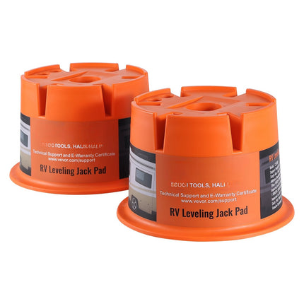 Trailer Jack Blocks, 2000 lb Polypropylene, 2-Pack