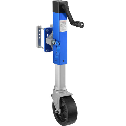 Trailer Jack with Wheel, 1600 lb Swivel, 10 in Lift