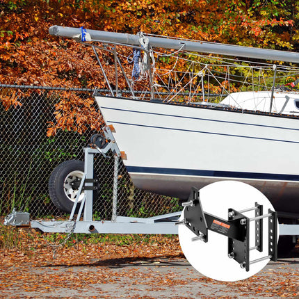 Trailer Spare Tire Carrier, 160 LB, 4-8 Lug Fit