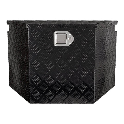 Trailer Tongue Box, Aluminum Diamond Plate, Locking 29x16x18