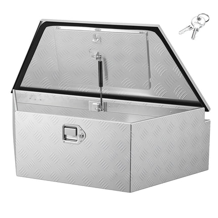 Trailer Tongue Tool Box, Aluminum 39 In, Lockable
