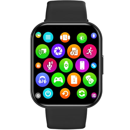 Trainer Ultra Smartwatch mit zwei Armbändern Schwarz + Orange