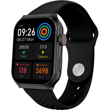 Trainer Ultra Smartwatch mit zwei Armbändern Schwarz + Orange