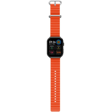 Trainer Ultra Smartwatch mit zwei Armbändern Schwarz + Orange