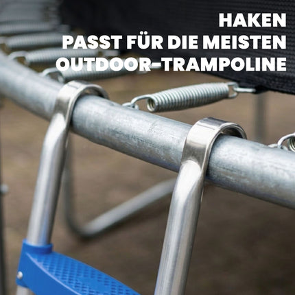 Žebřík k trampolíně 2 stupně, nosnost 150 kg, modrá