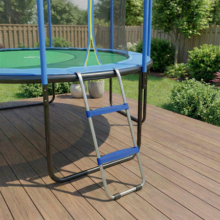 Žebřík k trampolíně 2 stupně, nosnost 150 kg, modrá