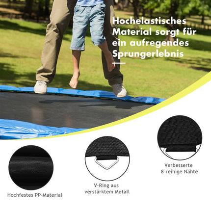Náhradní skákací plocha trampolíny, rám 366 cm, černá, odolný PP