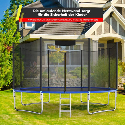 Ochranná síť trampolíny pro kulaté rámy 366 cm se zipem
