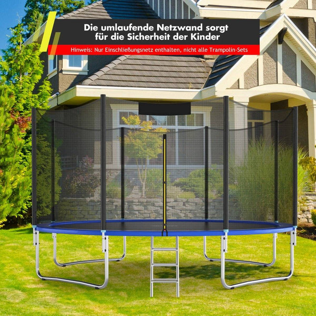 Ochranná síť trampolíny pro kulaté rámy 366 cm se zipem