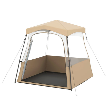 Průhledný pop-up kempingový stan, do každého počasí, 160x160x176 cm