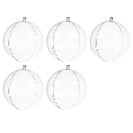 Transparent baubles 10 cm - set of 5 Ruhhy 22276