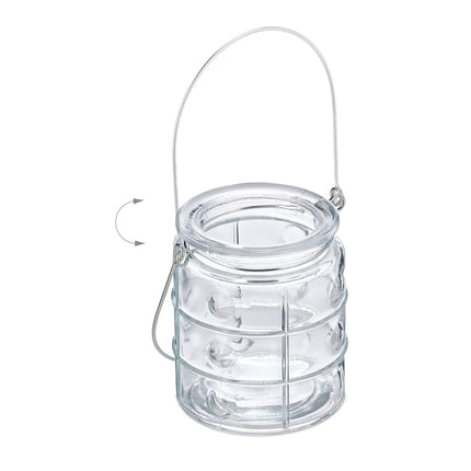 Transparentes Windlicht 12er Set