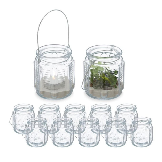 Transparent wind light set of 12