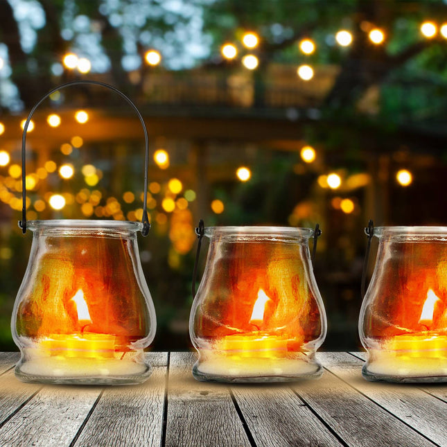 Transparent wind light set of 16