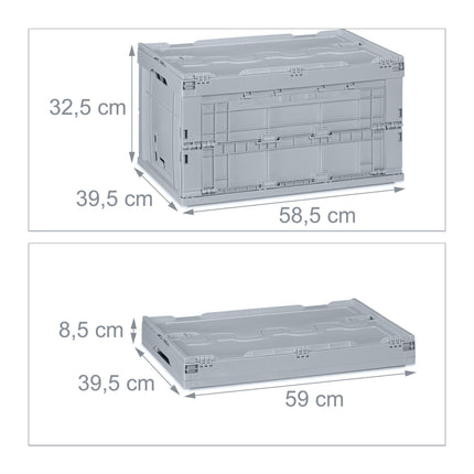Přepravní box 60 litrů s víkem